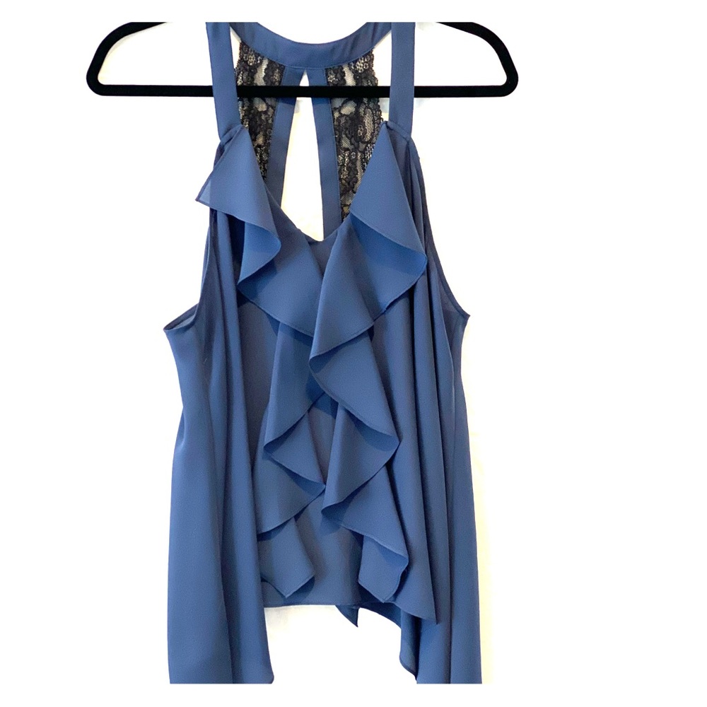 BcbGeneration blue and black lace top